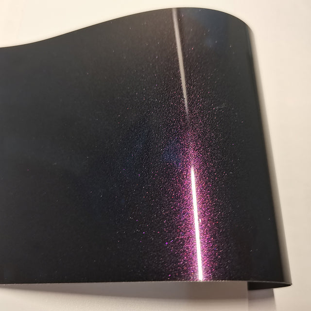 Gloss Metallic Ghost Midnight Red Cast Vinyl PET Liner