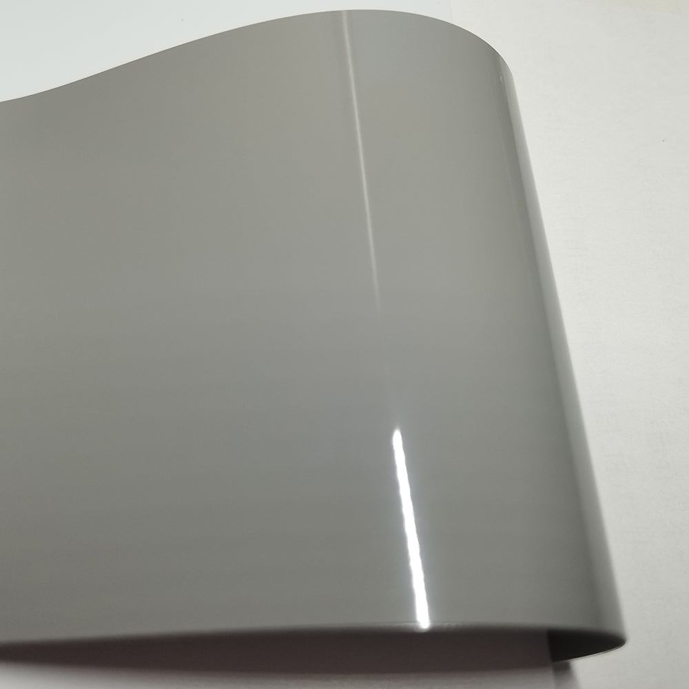 Super Gloss Light Nardo Gray Vinyl Wrap PET Liner