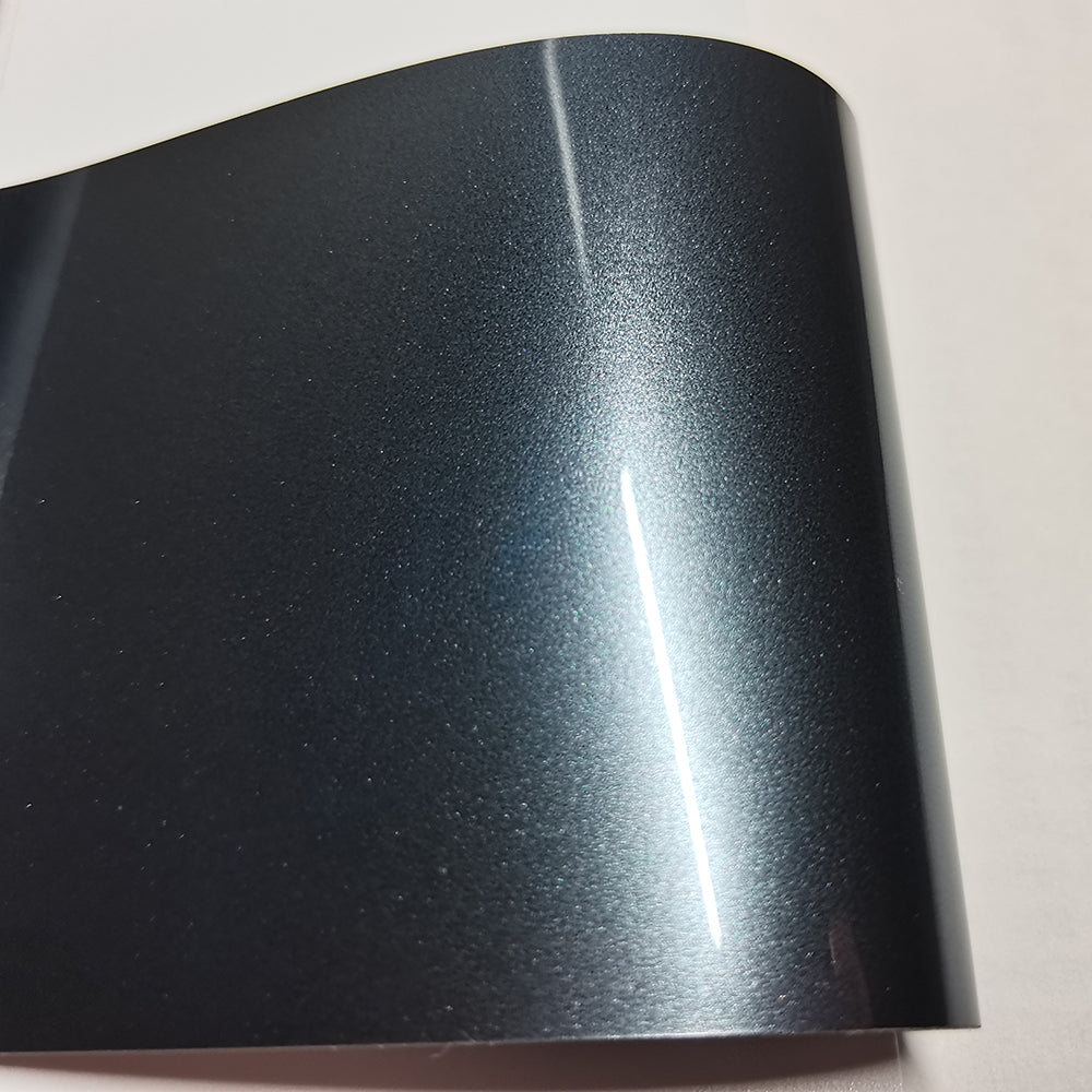 Gloss Metallic Liquid Byron Bay Blue Wrap PET Liner