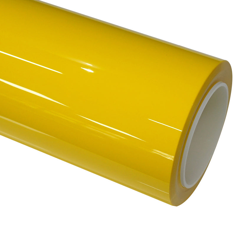 Suple Gloss Sunflower Yellow Vinyl Wrap Near Me PET Liner