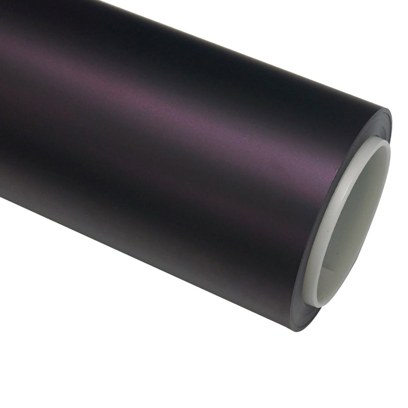 Ultral Matte Metal Black to Purple Automotive Wrap