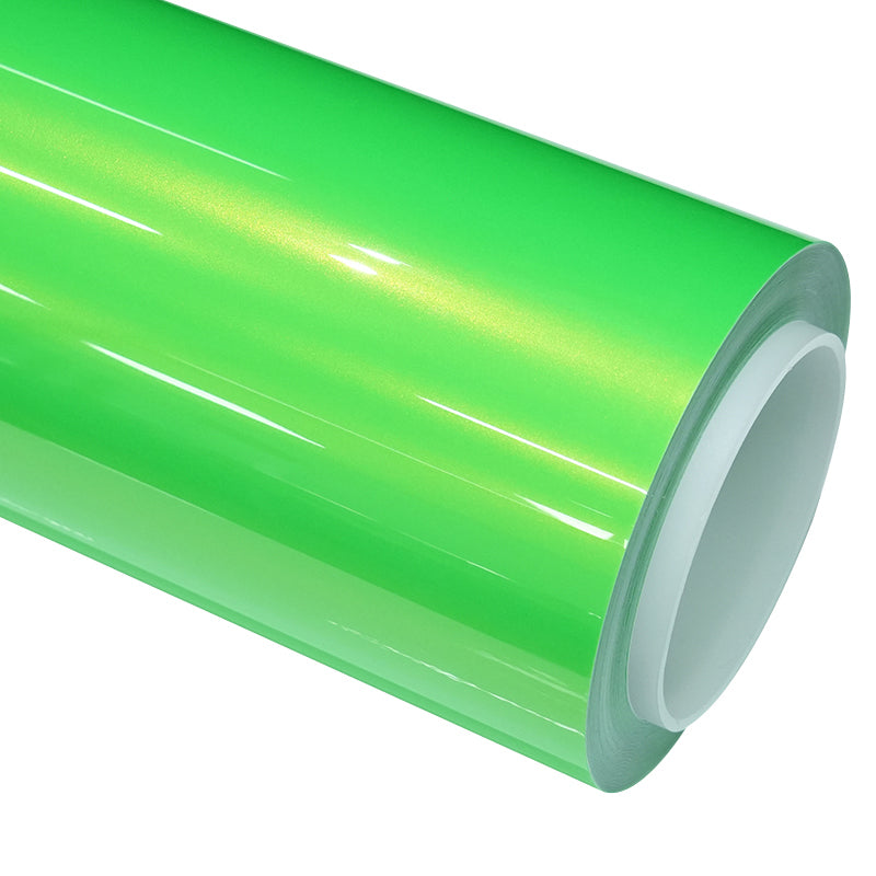 Glossy Metallic Magic Gold Apple Green Color Shift Vinyl