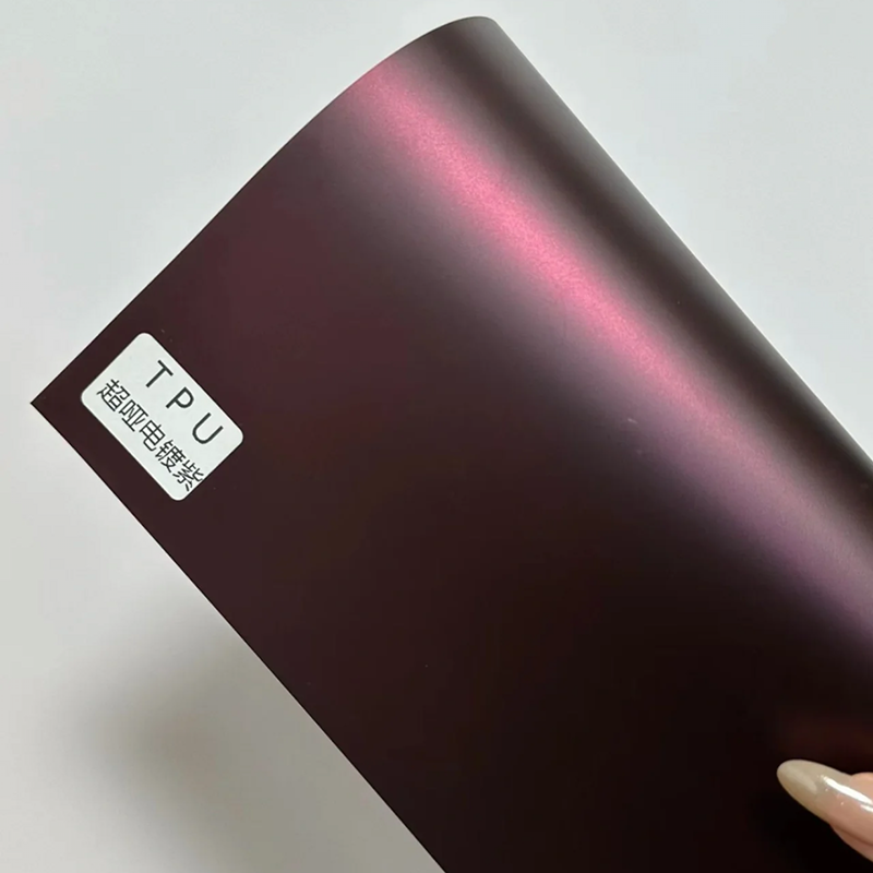 Color TPU PPF Ultra Matte Chrome Purple Car Wrap