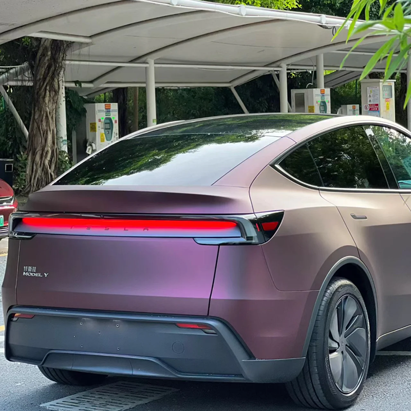 Color TPU PPF Ultra Matte Chrome Purple Car Wrap