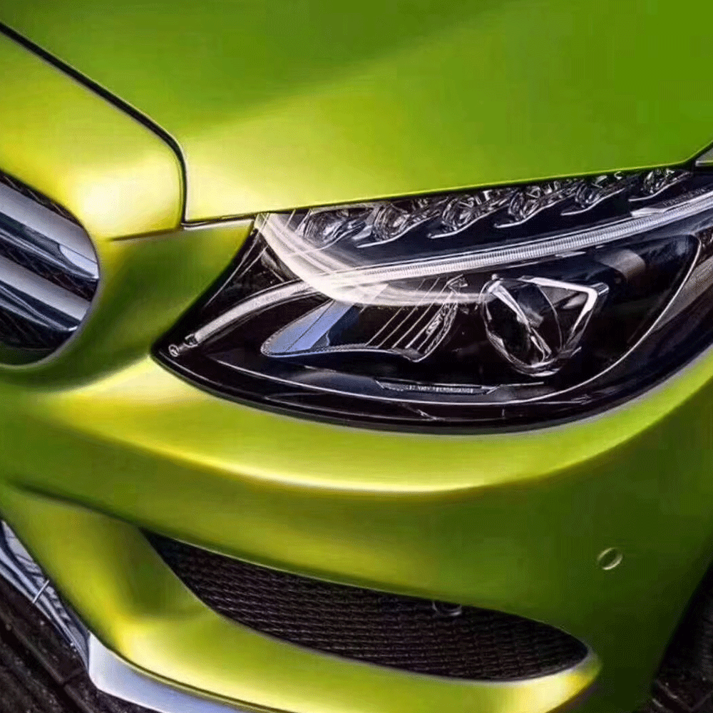 Pearl Metallic Lemon Green Decorative Film