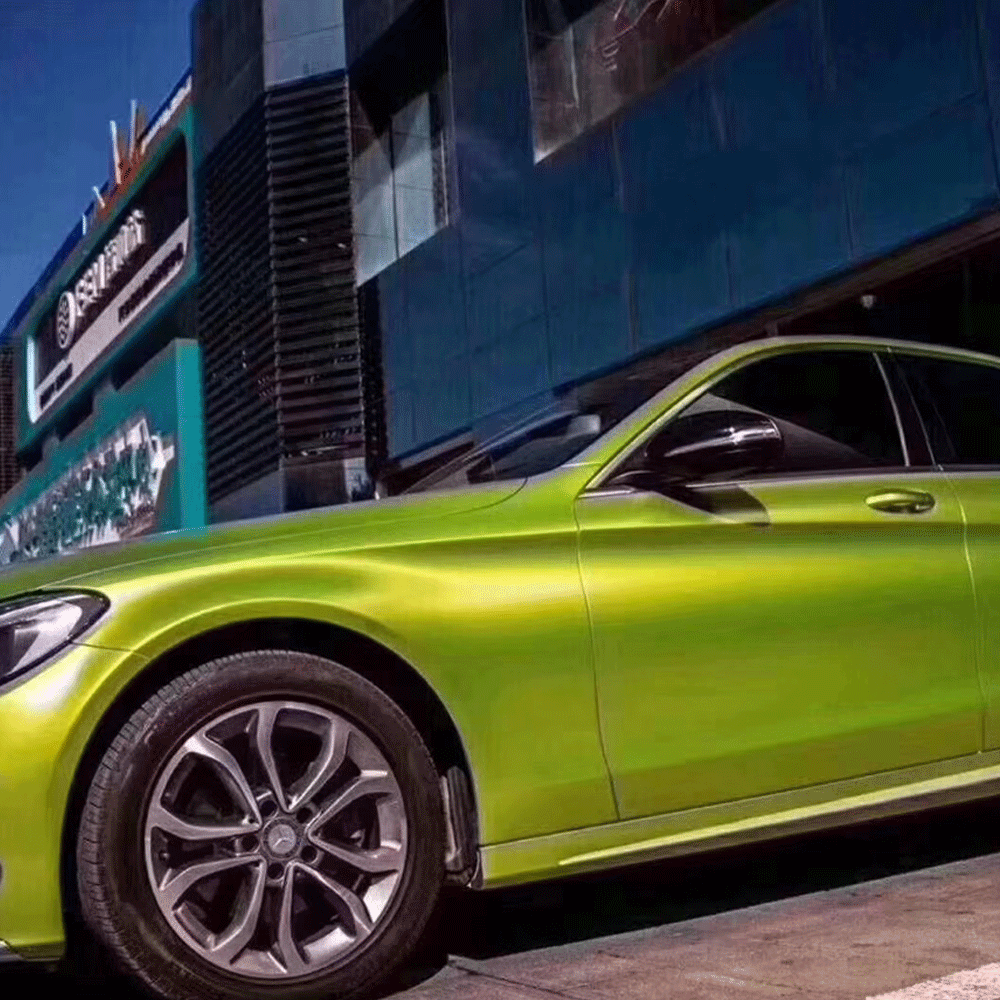 Pearl Metallic Lemon Green Decorative Film