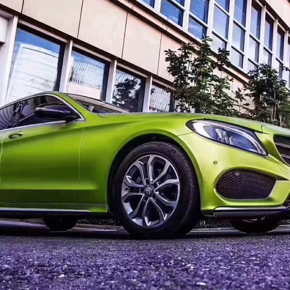 Pearl Metallic Lemon Green Decorative Film
