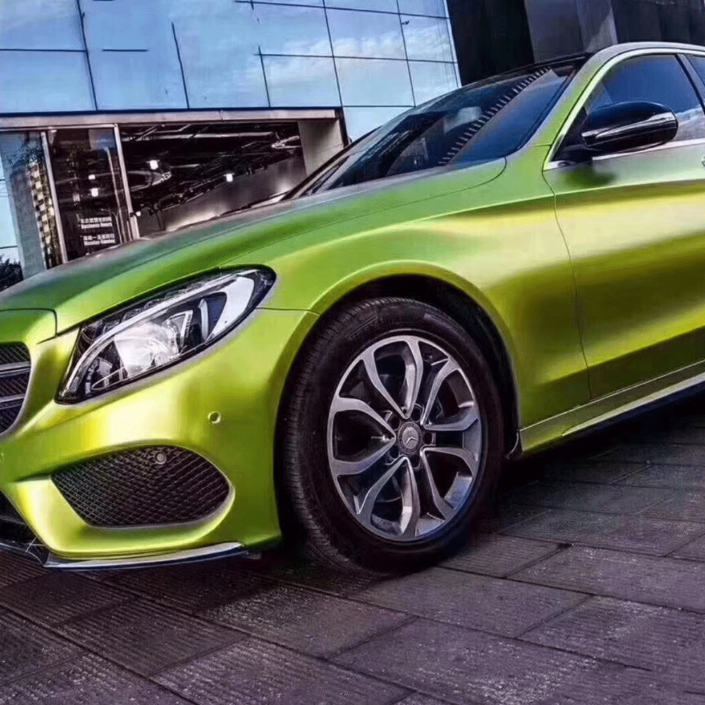 Pearl Metallic Lemon Green Decorative Film