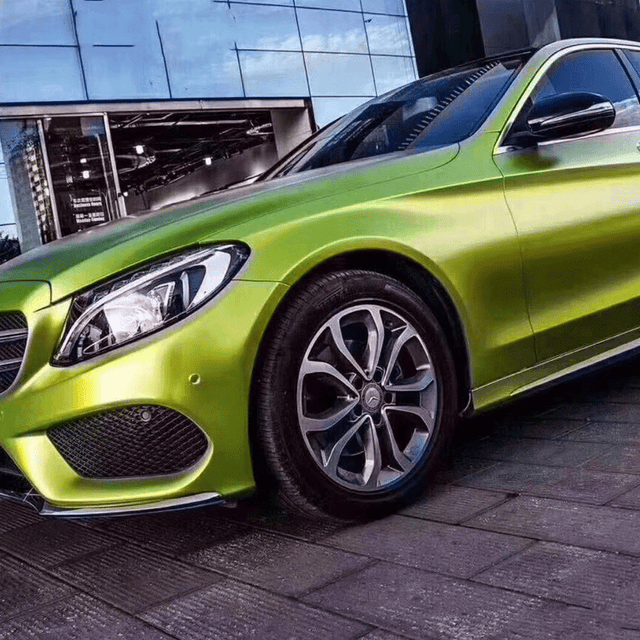 Pearl Metallic Lemon Green Decorative Film