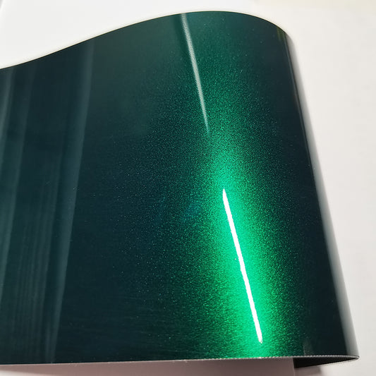 Gloss Metallic Agate Green Vinyl Film PET Liner