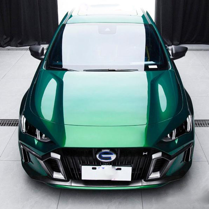 Gloss Metallic Agate Green Vinyl Film PET Liner