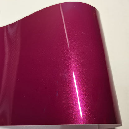 Gloss Metallic Berry Purple Car Wrap PET Liner