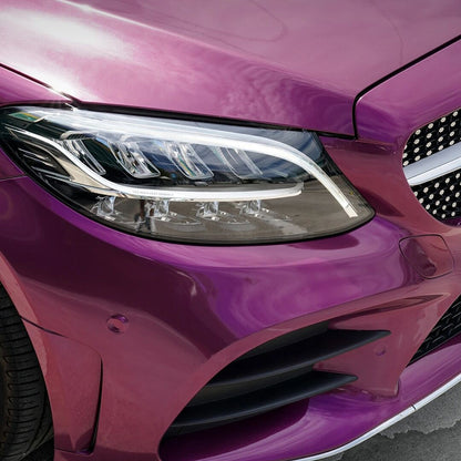 Gloss Metallic Berry Purple Car Wrap PET Liner