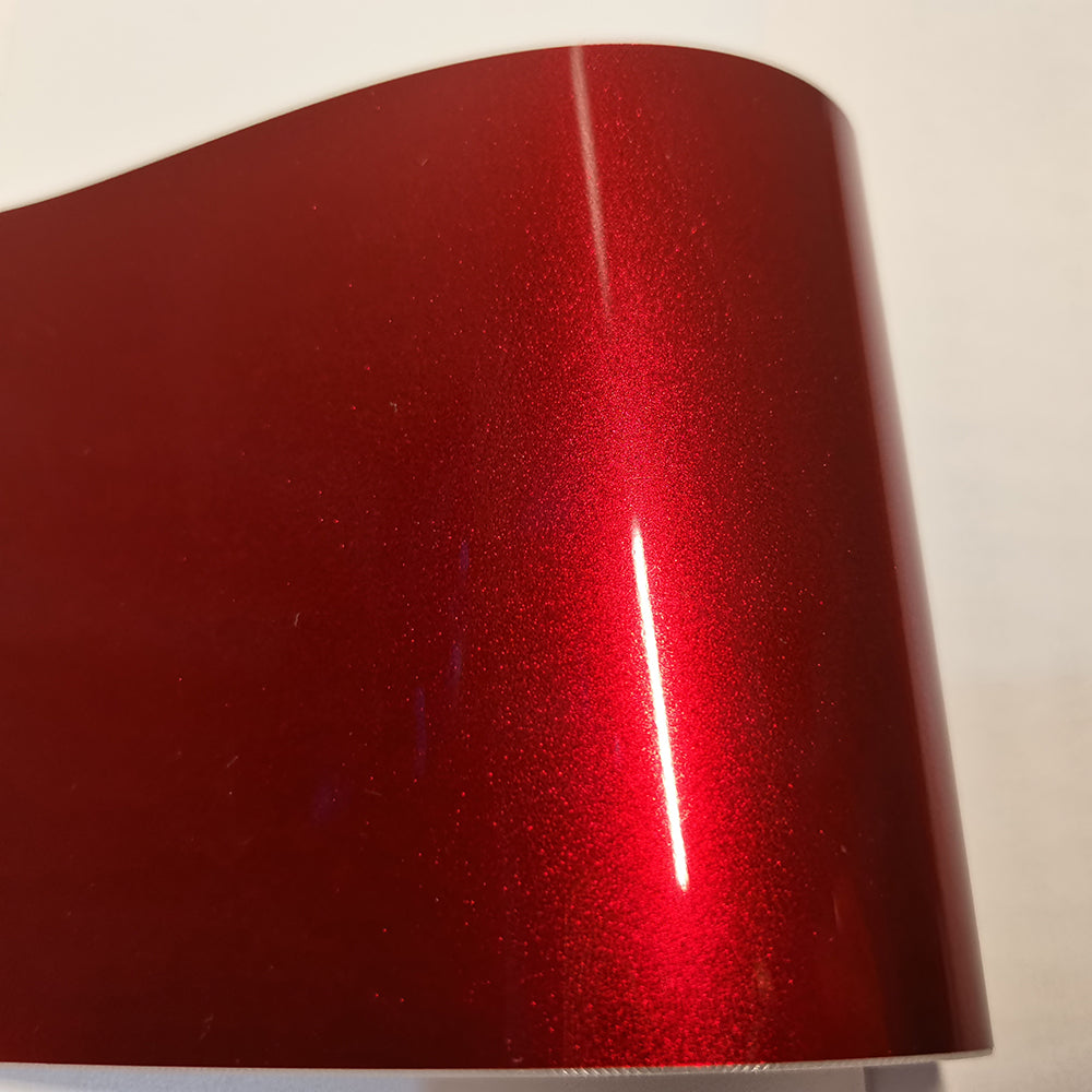 Gloss Metallic Cherry Red Car Wrap Prices PET Liner – Car Vinyl Supplier