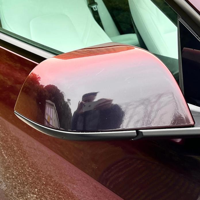 Gloss Flowing Phantom Black Red Vinyl Wraps PET Liner