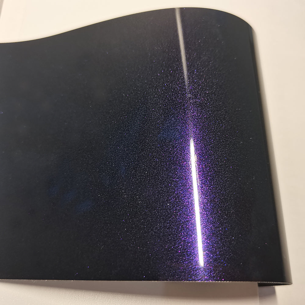 Gloss Metallic Ghost Midnight Purple Wrap PET Liner