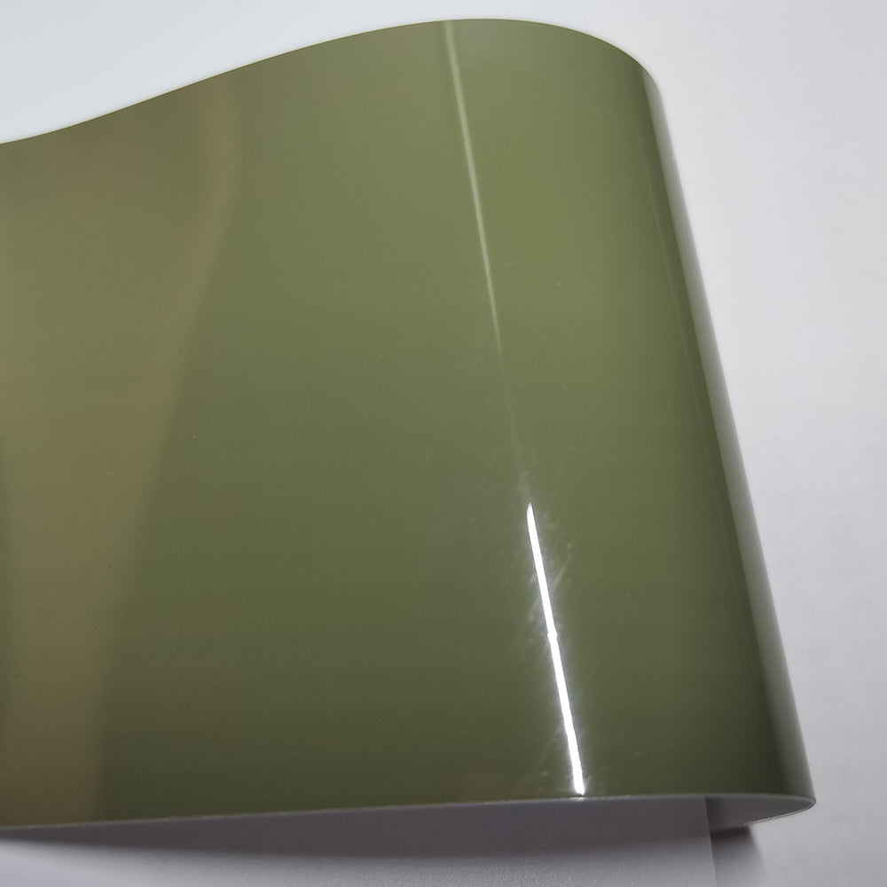 Suple Gloss Khaki Green Car PET Liner