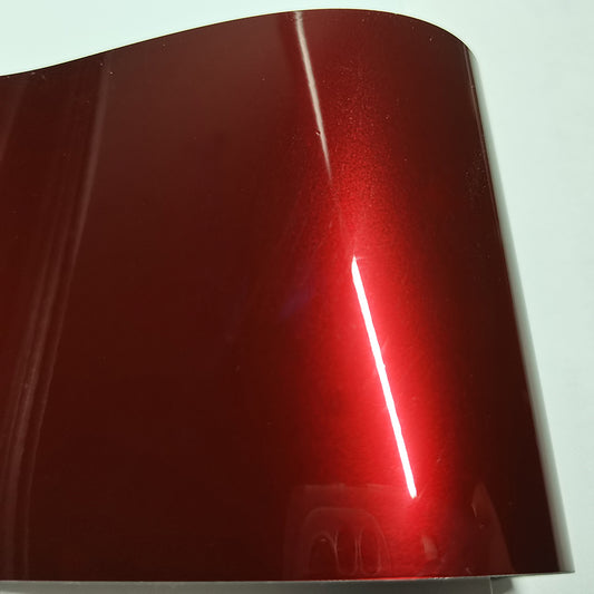 Gloss Metallic Liquid Dragon Red Car Vinyl Wrap PET Liner