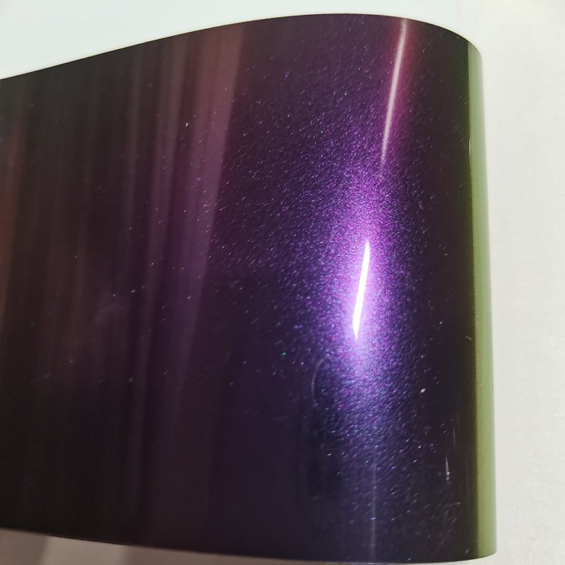 Gloss Magic Colored Purple Color Shift Car Wrap PET Liner