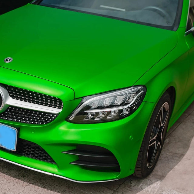 Ultral Matte Chrome Green Vinyl Wrap PET Liner