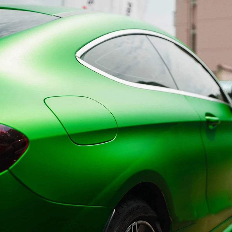 Ultral Matte Chrome Green Vinyl Wrap PET Liner