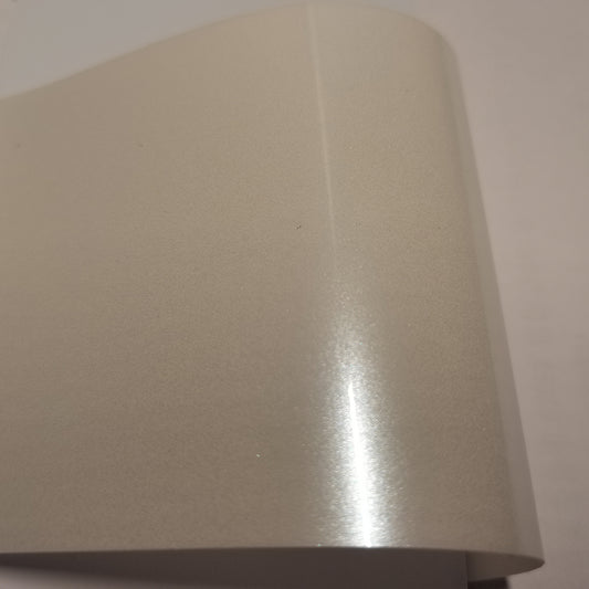 Gloss Metallic White Vinyl Wrap Car PET Liner