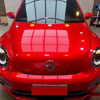 Gloss Metallic Soul Red Vinyl Wrap for Cars PET Liner