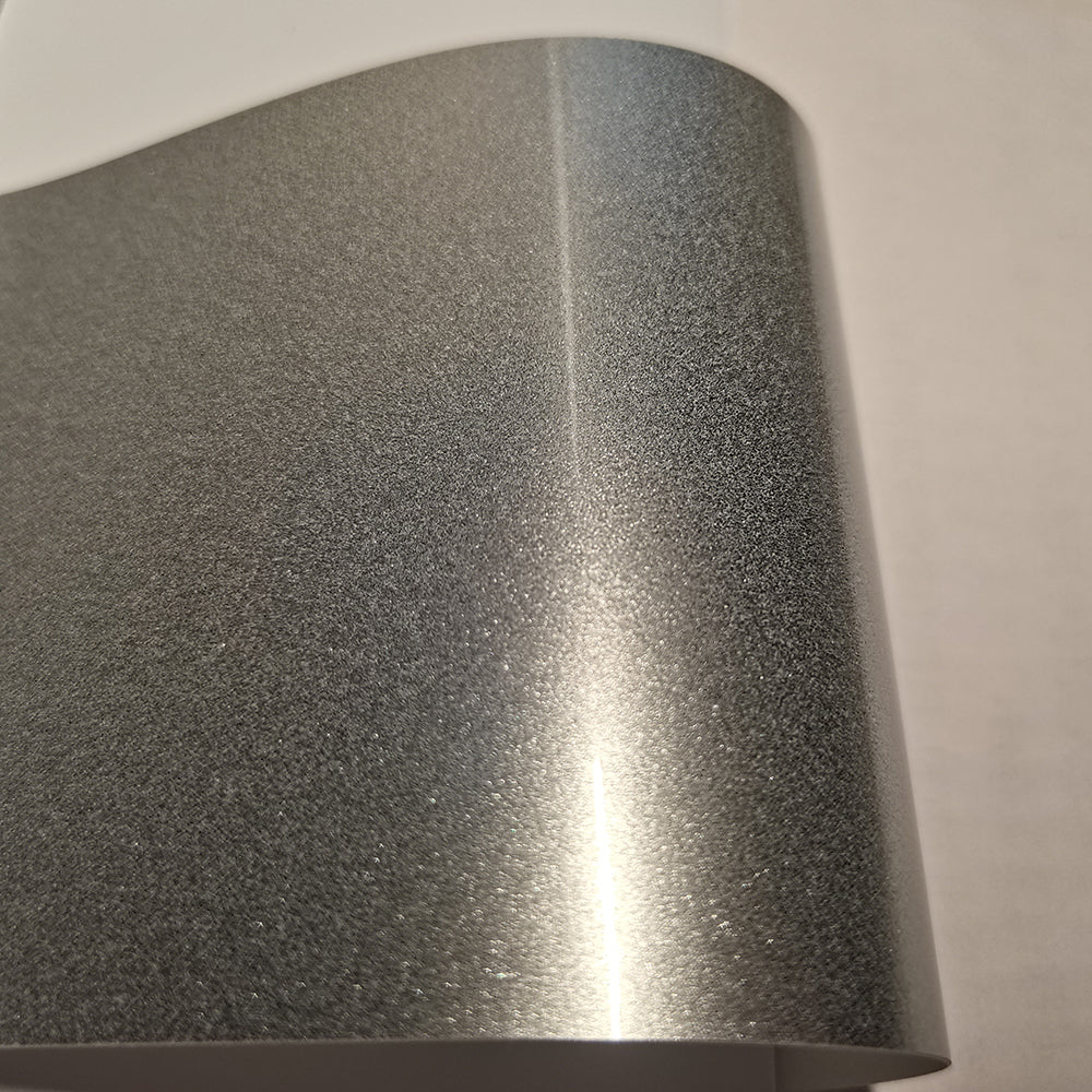 Gloss Metallic Silver Vinyl Wrap PET Liner