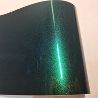 Gloss Metallic Midnight Green Wrap Car PET Liner