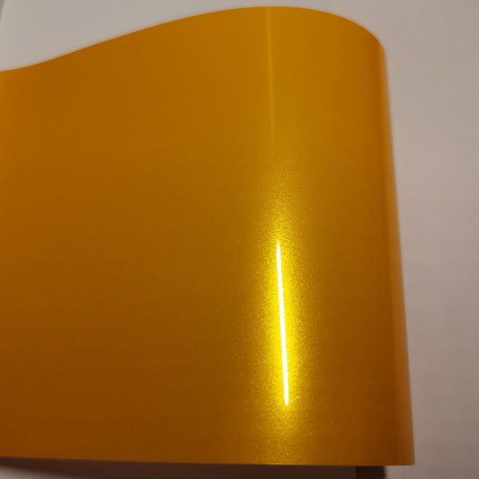 Gloss Metallic Yellow Car Wrap PET Liner