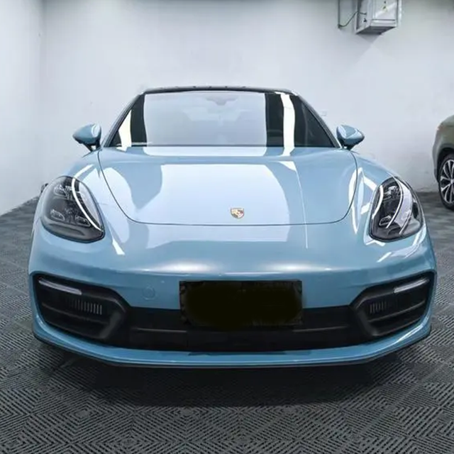 Gloss Metallic Porsche Ice Blue Vinyl PET Liner