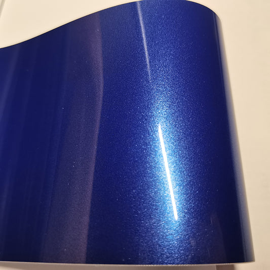 Gloss Metallic Portimand Blue Vinyl Wrap PET Liner