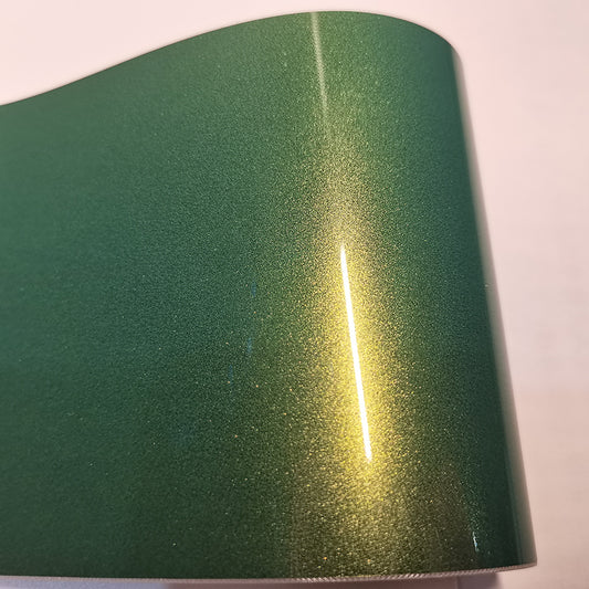 Gloss Metallic Rainbow Green Car Film Wrap PET Liner