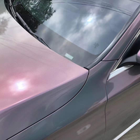 Gloss Color Shift Stars Phantom Grey Vehicle Wrap PET Liner