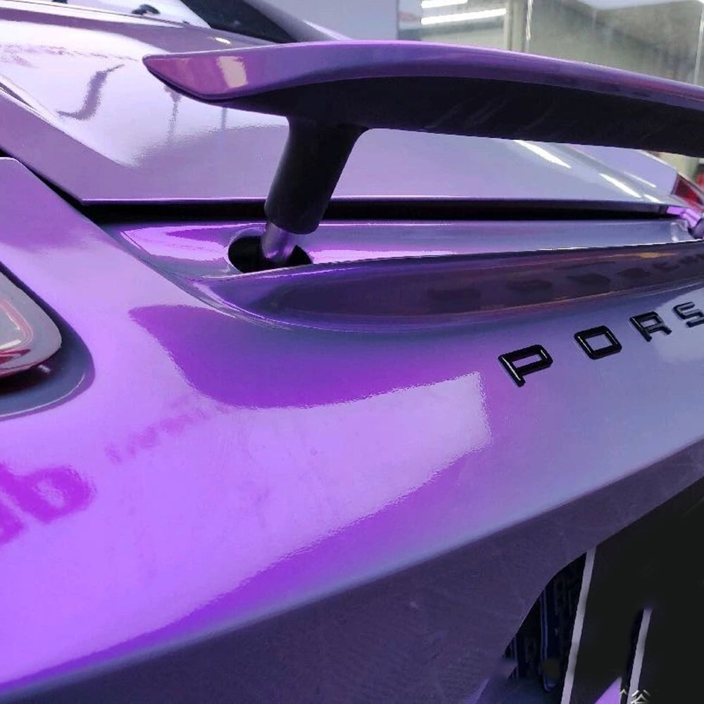Gloss Color Shift Twin Grey Purple Car Wrap PET Liner