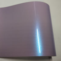 Gloss Twin Silver Purple Color Shift Wraps for Cars PET Liner