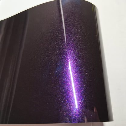 Gloss Metallic Venice Purple Vinyl Wrap PET Liner