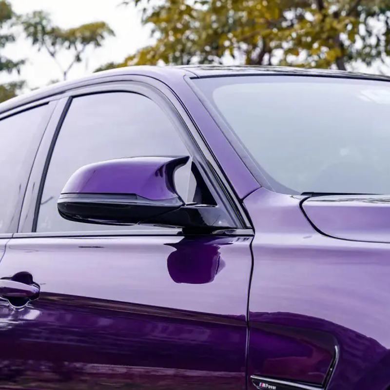 Gloss Metallic Venice Purple Vinyl Wrap PET Liner