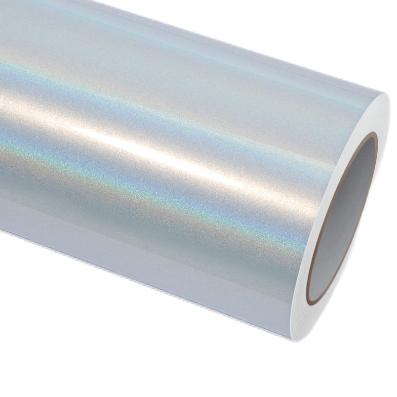 Gloss Laser White Iridescent Car Wrap PET Liner