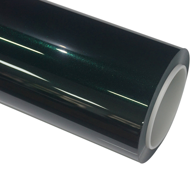 Gloss Metallic Meecedes Emerald Green Car Wrap PET Liner