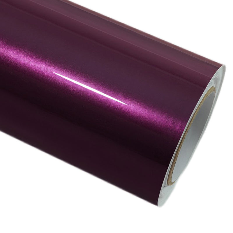 Gloss Metallic Pearl Purple Car Vinyl Wrap PET Liner