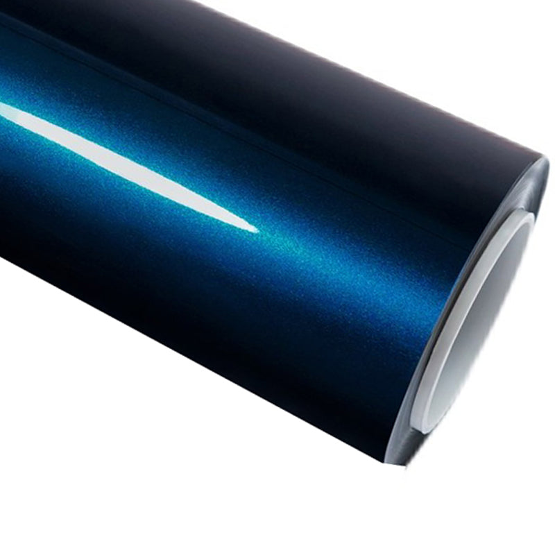 Gloss Metallic Midnight Blue Vinyl PET Liner