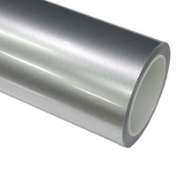 Gloss Metallic Silver Vinyl Wrap PET Liner