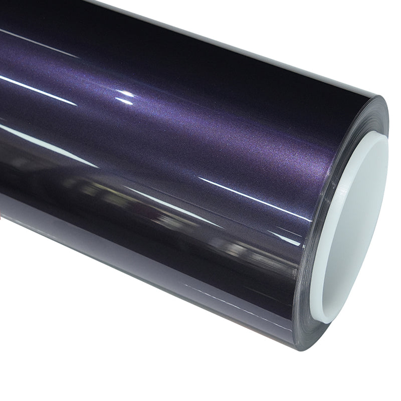 Gloss Metallic Violet Grey Wrap Colors PET Liner