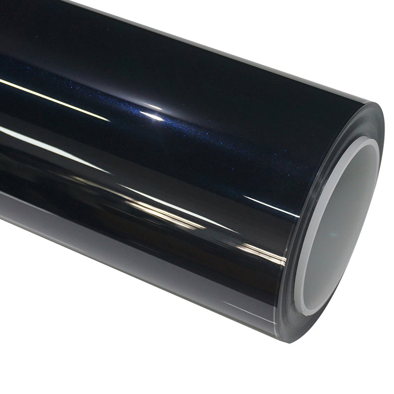 Gloss Metaiilc Spar Blue Black Vinyl Color Shift PET Liner – Car