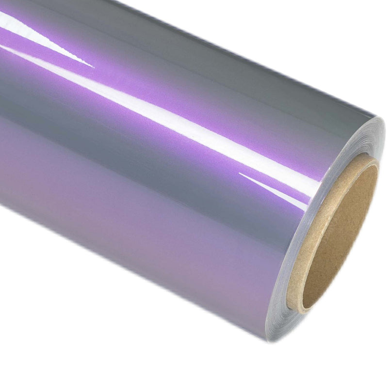 Gloss Color Shift Twin Grey Purple Car Wrap PET Liner