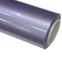 Gloss Twin Silver Purple Color Shift Wraps for Cars PET Liner