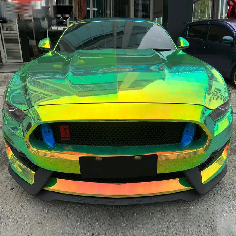 Rainbow Chrome Green Vinyl Wrap