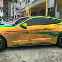 Rainbow Chrome Green Vinyl Wrap