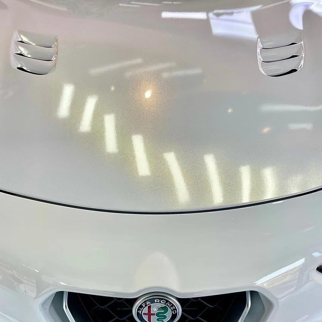 Color TPU PPF White Gold Vinyl Wrap